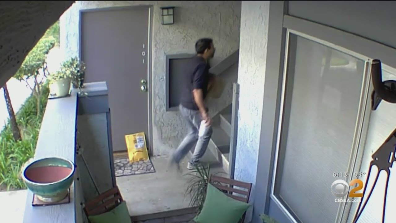 WATCH: Uber Eats Delivery Driver Takes Package From Front Porch After ...