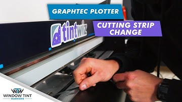 How To Replace a Graphtec Plotter Cutting Strip - Window Tinting