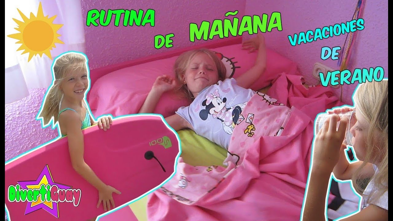 MI RUTINA DE MAÑANA EN VACACIONES | DivertiGuay