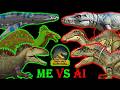 me vs AI Jurassic world dinosaur toy Concepts