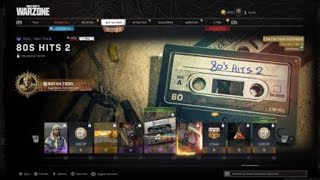 80's Hits 2 Mixtape Season 4 Tier 94 Reward WARZONE War Track Battle Pass Call Of Duty Cold War
