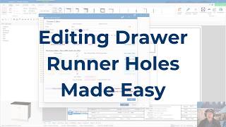 A Minute with Mike: Editing Drawer Runner Holes Made Easy