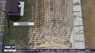 Nearly completed Gloucester County VFW pavilion wiped out in storm