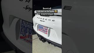 Porsche 981 w/ ARMYTRIX Valvetronic Exhaust