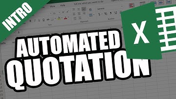 How to Make Automated Quotation in MS Excel? || INTRO