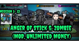 Anger of Stick 5: Zombie (MOD, Unlimited Money) mission-1 -12 screenshot 3