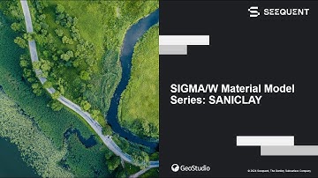 SIGMA/W Material Model Series: SANICLAY