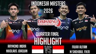 Download Lagu Raymond INDRA Nikolaus JOAQUIN vs Fajar ALFIAN M Shohibul FIKRI | Indonesia Masters 2026 Badminton MP3
