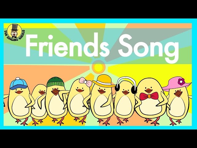 Friends Song | Verbs Song for Kids | The Singing Walrus class=