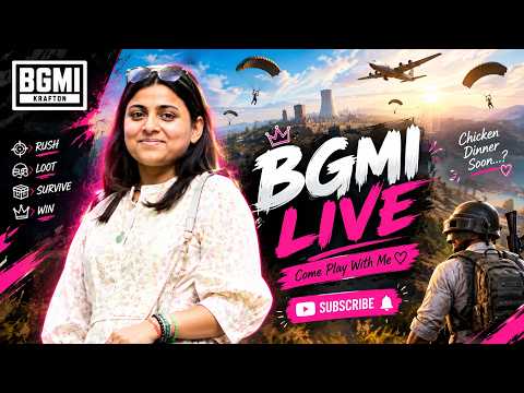 🔴 BGMI LIVE 🔥 Road to Chicken Dinner! | The Peach Edit 🎯