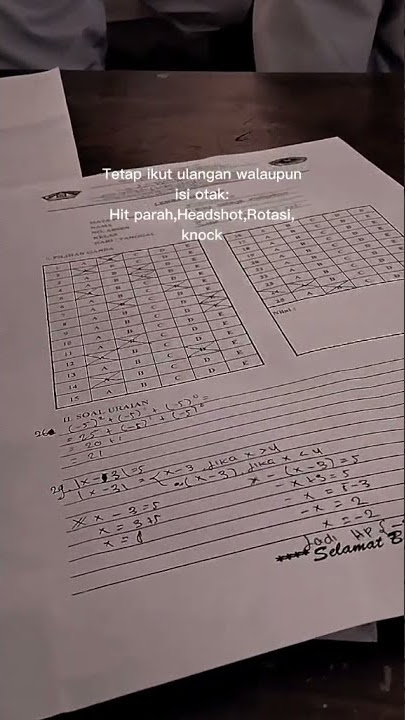 story wa yang buat ujian