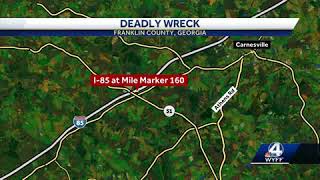 7 people killed in crash on I-85 in Georgia, state patrol says
