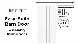 Easy Build Barn Door Installation Animation
