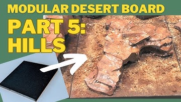 How I made a Modular Wargaming Board Part 5 - Rocky Hills | Terrain Building Tutorial | DIY Guide