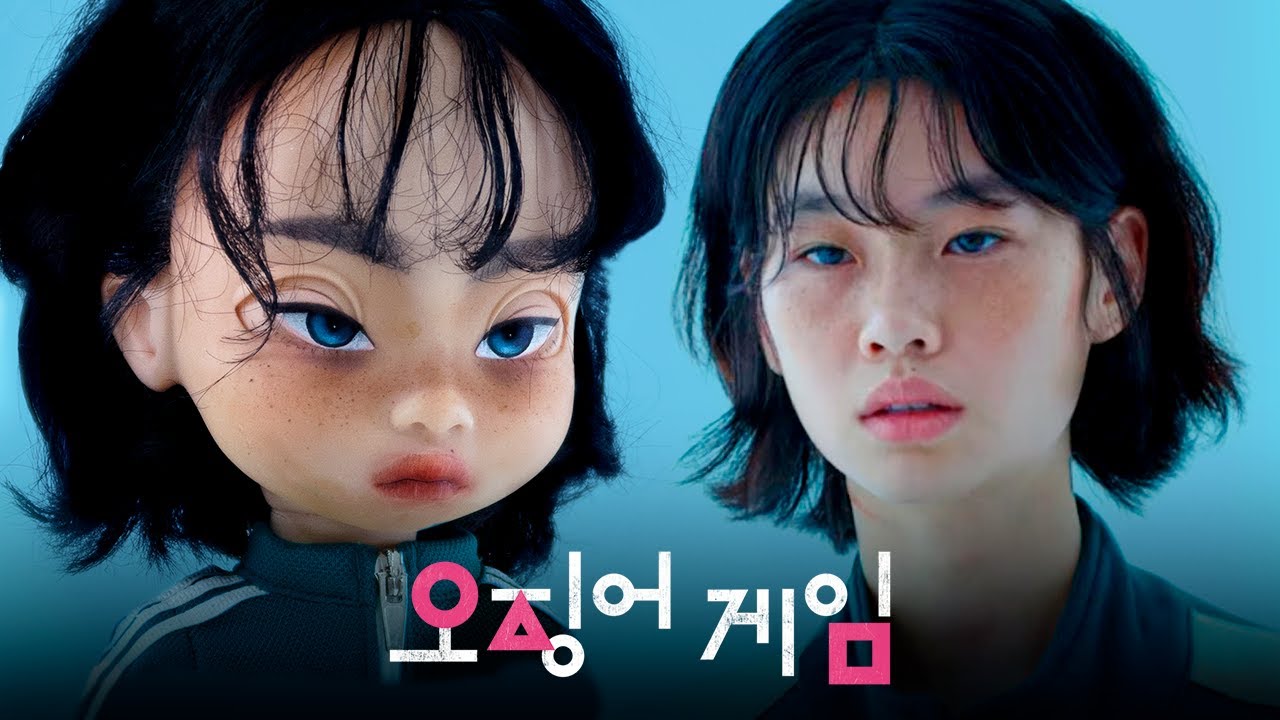 (ENG SUB)오징어게임 강새벽 베이비돌 리페인팅 Squid Game Kang Sae-byeok Custom doll repaint