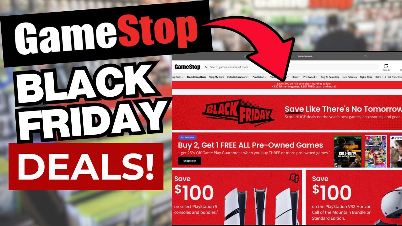 Ранние предложения GAMESTOP в Черную пятницу!