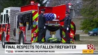 Final respects for fallen firefighter