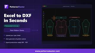 PatternsMaster – Polo Pattern Making Demo | Professional CAD Software