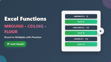 Excel Rounding Tutorial: MROUND, CEILING & FLOOR Functions Explained!