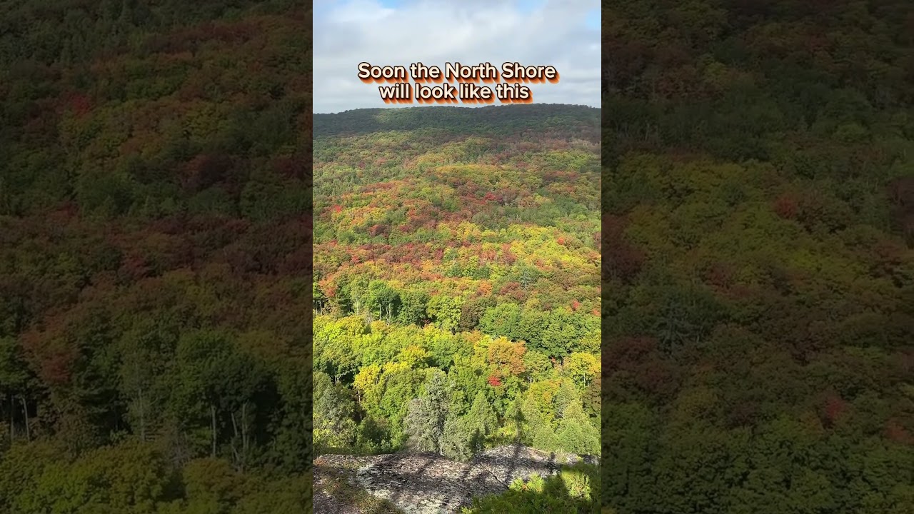 Fall foliage is coming to the north shore of 