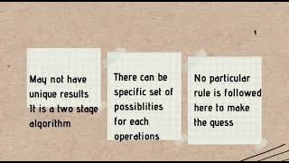 Non-Deterministic Algorithm