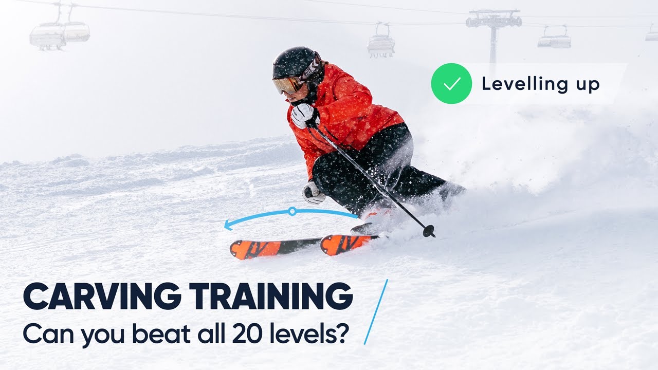 20 LEVELS OF CARVING SKI TRAINING Can you complete them all? YouTube