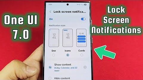 Lock Screen Notifications Samsung One UI 7.0