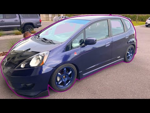 HONDA FIT Amazing results! Riaction USA coilover install + TE37’s