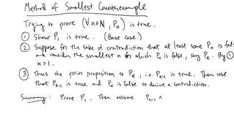 4. More Induction: Minimal Counterexamples, Strong Induction