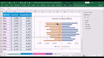 How to create 3D Cylinder graph in ms excel