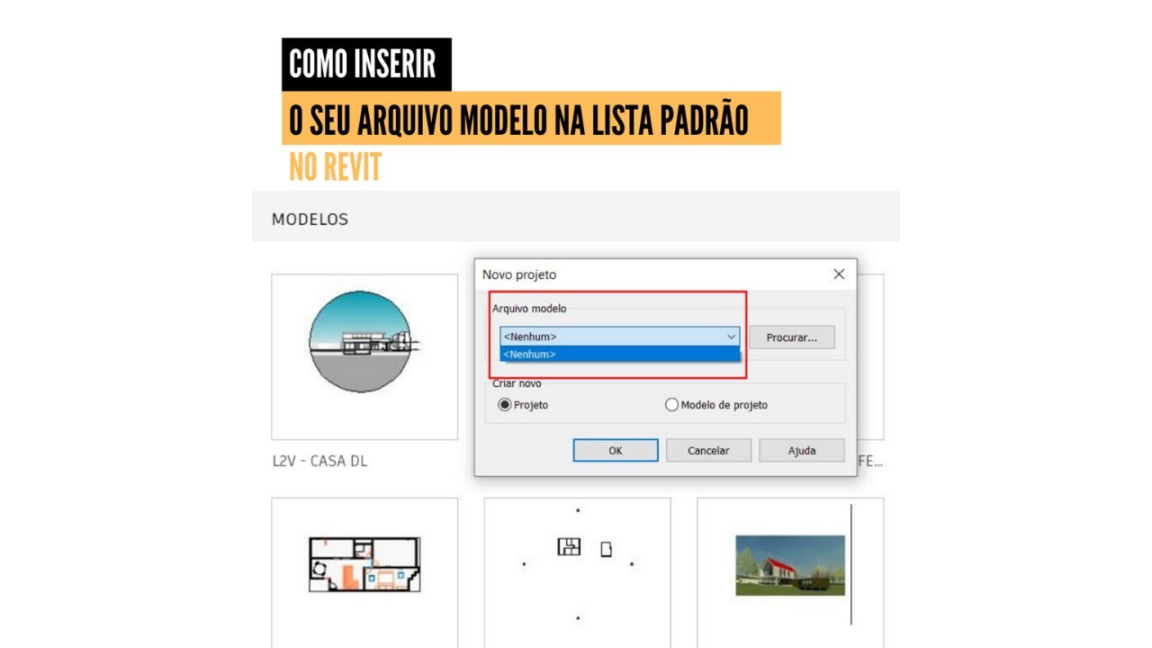 COMO INSERIR MODELO DE PROJETO (TEMPLATE) NO REVIT - YouTube