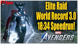 Marvel's Avengers - (Elite) Discordant Sound Raid - Speedrun- World Record Run - 18:34 !!!