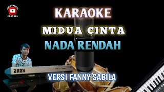 Midua Cinta Karaoke Nada Rendah || Versi Fanny Sabila