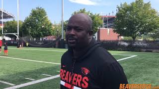 Oregon State Fall Camp 2018: Greg Burns 8/19/18