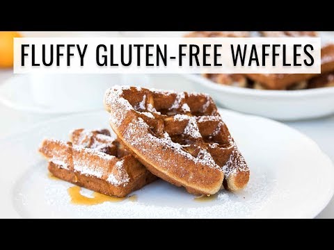 FLUFFIEST GLUTEN-FREE WAFFLES EVER! | whole grain + high protein