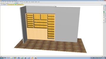Shelves and vertical separations example in Polyboard
