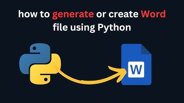 how to generate or create word file using Python