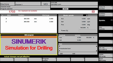 DRILLING Operation in Sinumerik 810/840d winNC