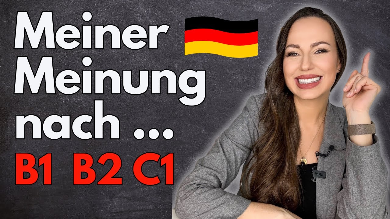 🗣️So kannst du deine MEINUNG ÄÜßERN | Redemittel (mündliche & schriftliche Prüfung) A2 | B1 | B2 |C1