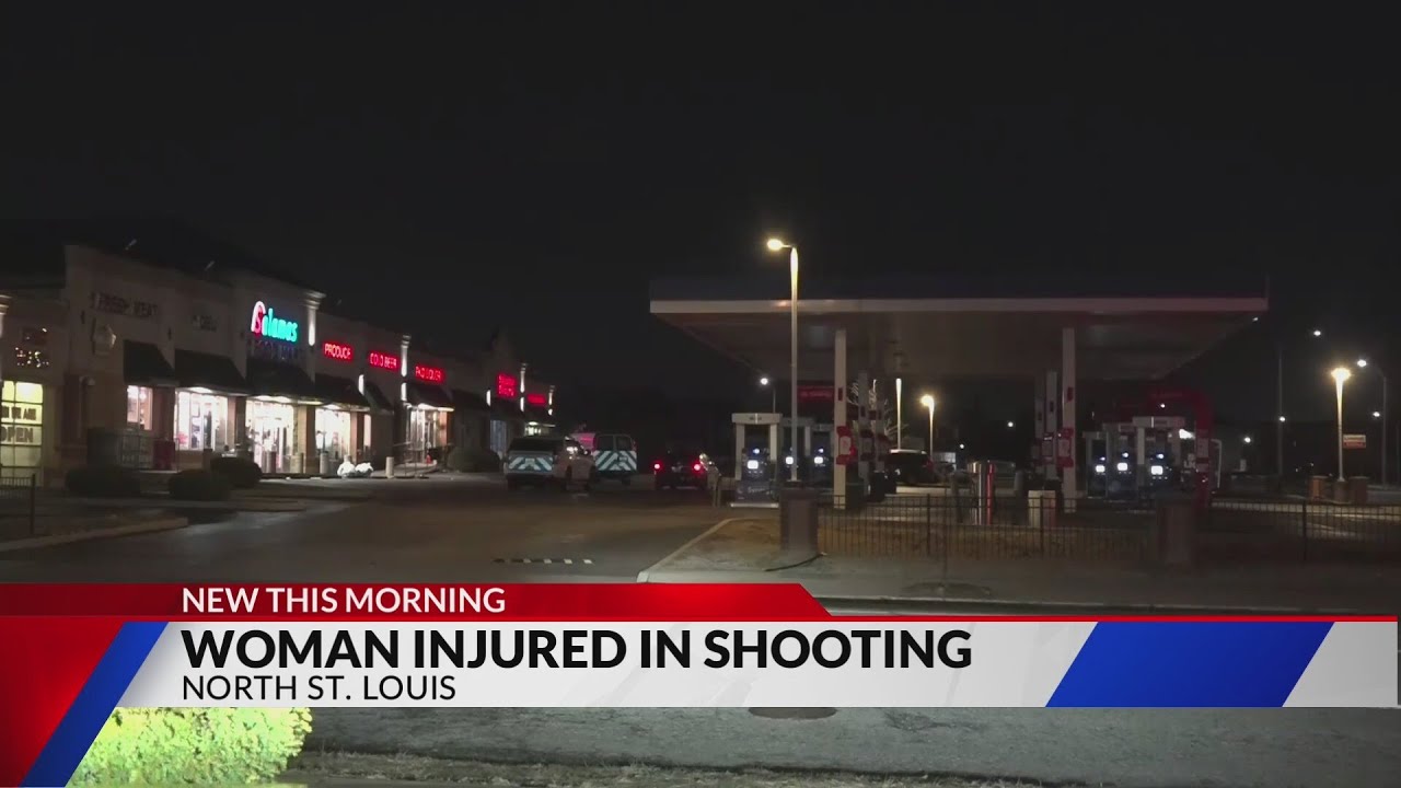 Woman injured in shooting at north St. Louis gas station - YouTube