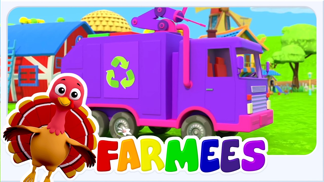 Farmees -  Bánh Xe Trên Xe Chở Rác | Tìm Hiểu Về Các Loại Xe Cho Trẻ Nhỏ