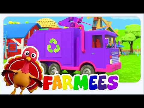 Farmees - Bánh Xe Trên Xe Chở Rác | Tìm Hiểu Về Các Loại Xe Cho Trẻ Nhỏ