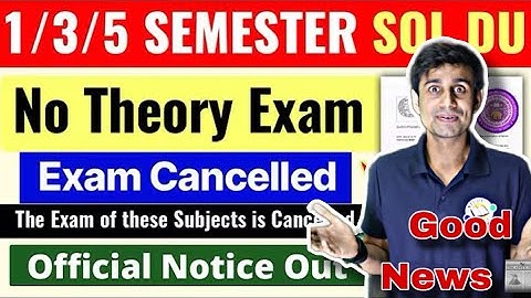 Sem 1/2/3 No Theory exam Confirm |official Notice |2025-26|Exam guidance Program for All Courses 😃🤝