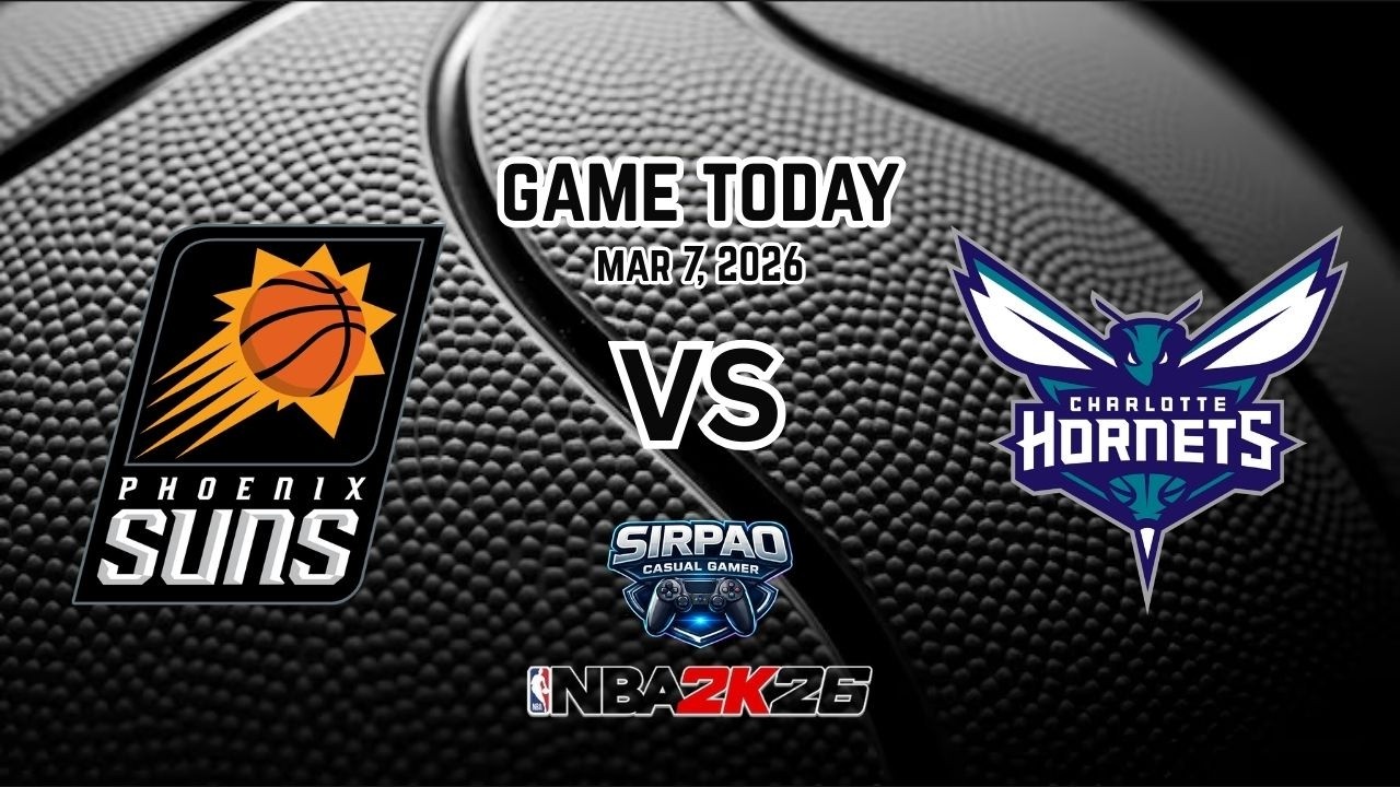 NBA GAME TODAY | Phoenix Suns VS Charlotte Hornets | NBA2K26 | MAR 8, 2026