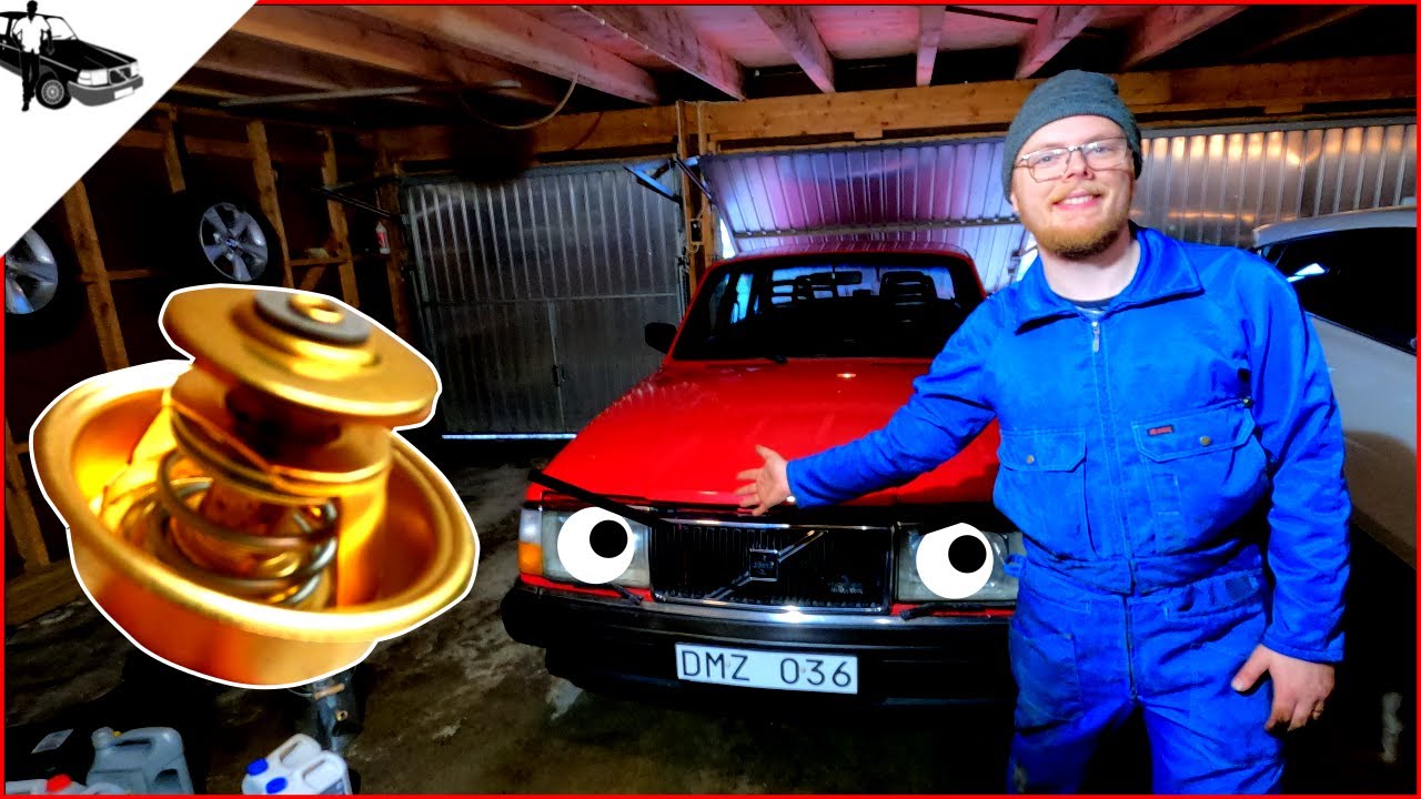Hur man testar och byter Termostat på Volvo 240