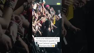 La #relazione perfetta tra #damianodavid e #dovecameron 🥹 #coppia #concerto #maneskin #felicità