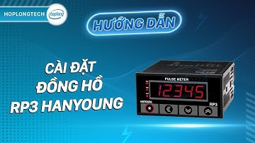Review và hướng dẫn cài đặt đồng hồ đếm xung RP3 Hanyoung |  HopLongTechnology
