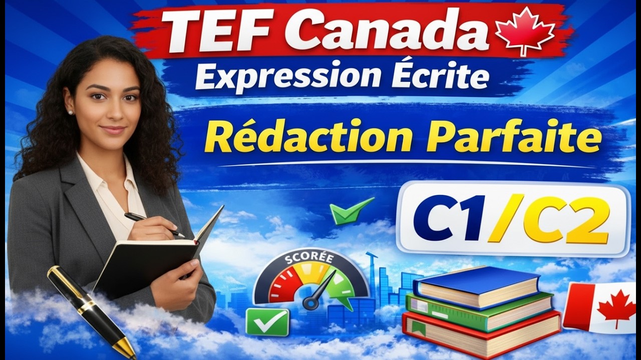 TEF Canada Expression Écrite 2026 : Comment Rédiger et Décrocher C1/C2 à l’Examen Officiel