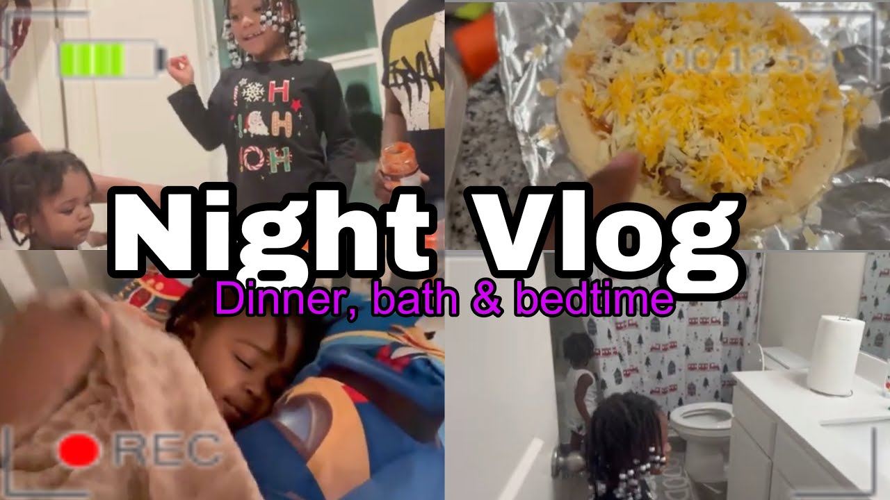 Dinner Time: Personal Pizza Night | Bedtime Routine - YouTube