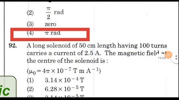 NEET 2020 - Solved Question Paper - Answer key - Physics